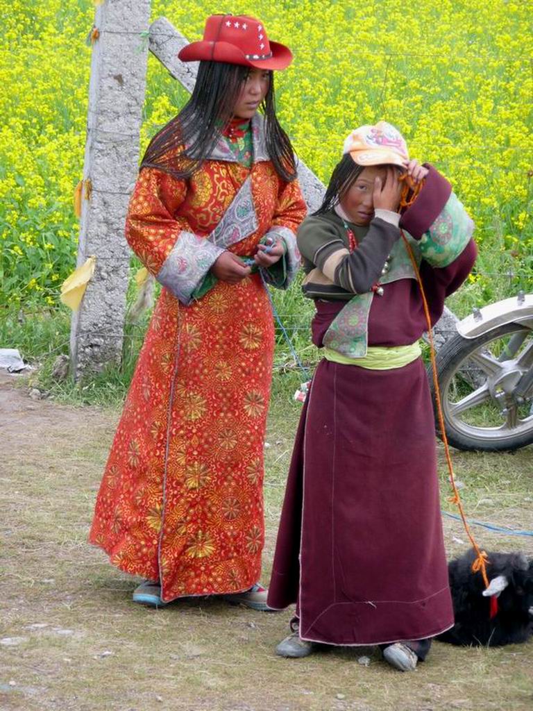 盛装的藏族女孩 摄影 唐哥