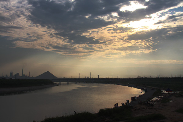 夕阳下的邢州湾 摄影 银头掠影