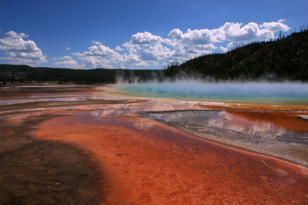 美国黄石国家公园Midway Geyser Basin 摄影 hao01