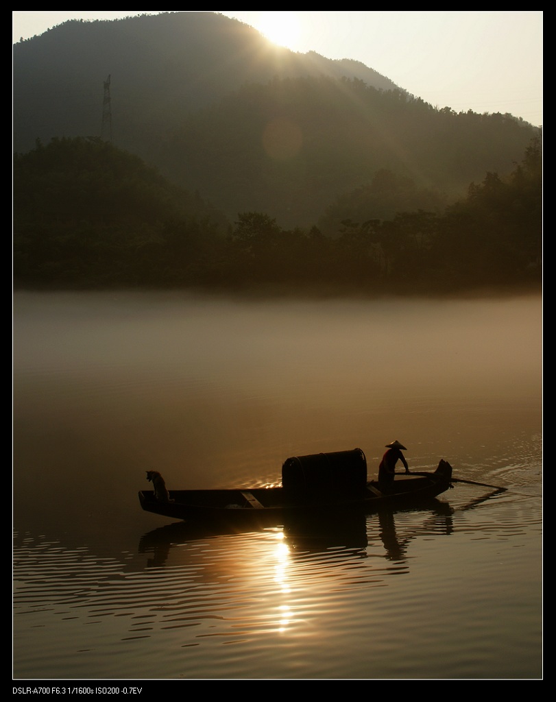 晨雾小东江 摄影 秋天2008