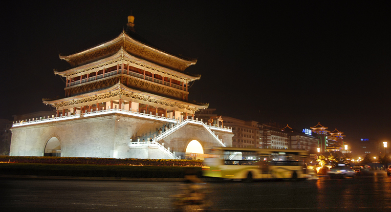 古城夜景 摄影 莲伊