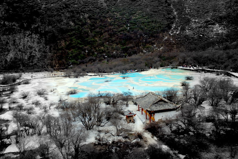 水墨黄龙 摄影 集束光