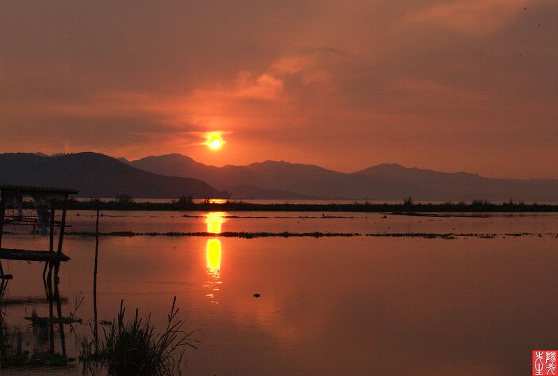 异龙湖日落 摄影 阳光先生