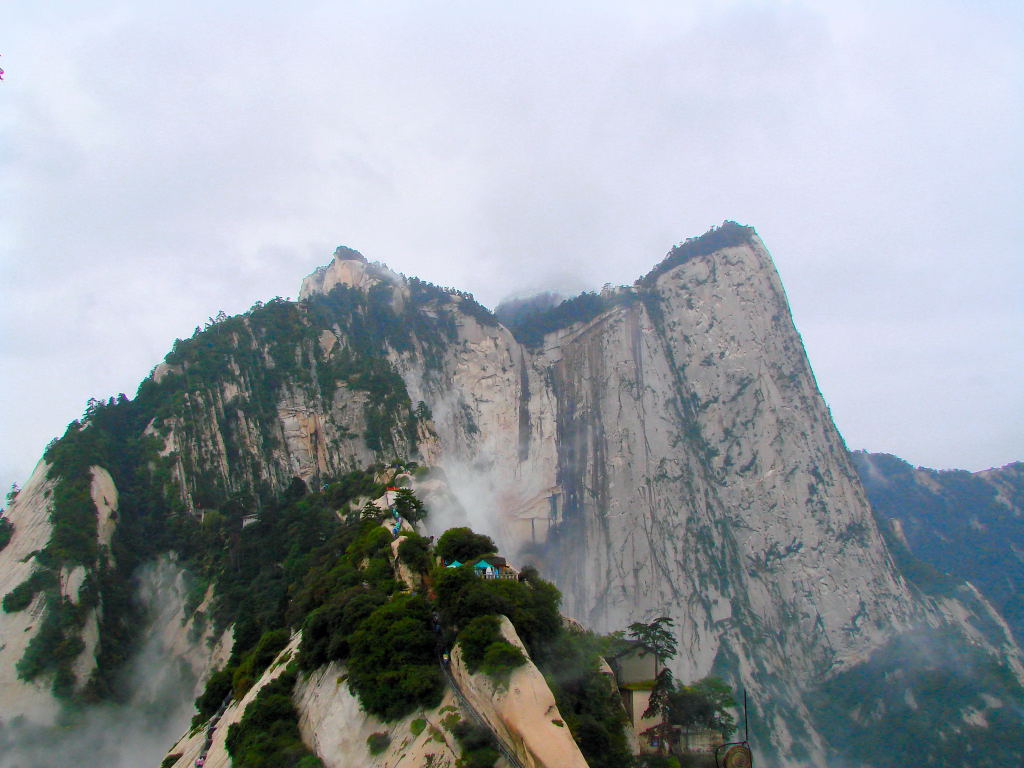 华山西峰全景 摄影 冰苹果