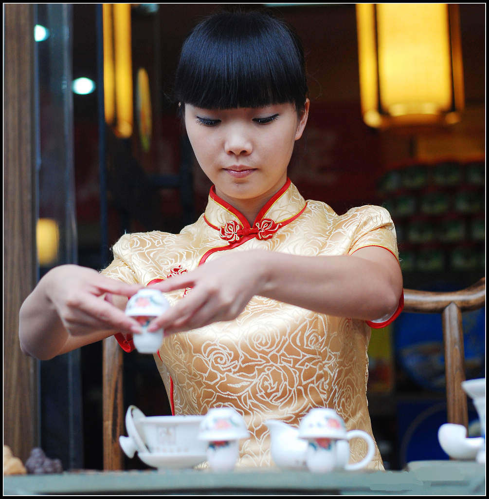 茶艺 摄影 阳光灿烂中