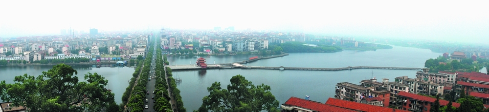 沅江市风景-湖心路 摄影 洞庭四画生