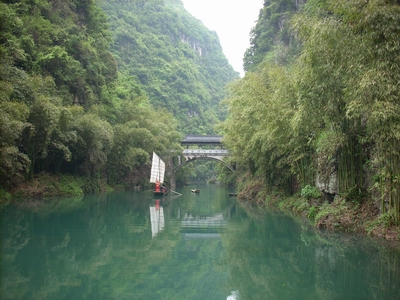 三峡人家风光 摄影 峡江红叶