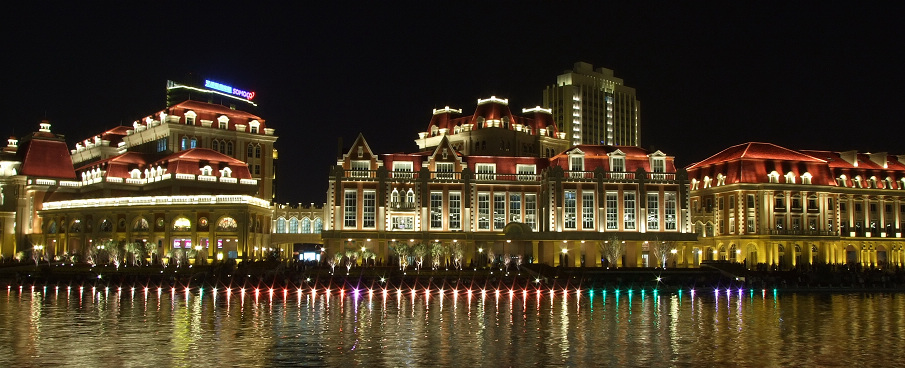 天津海河岸边夜景 摄影 南开