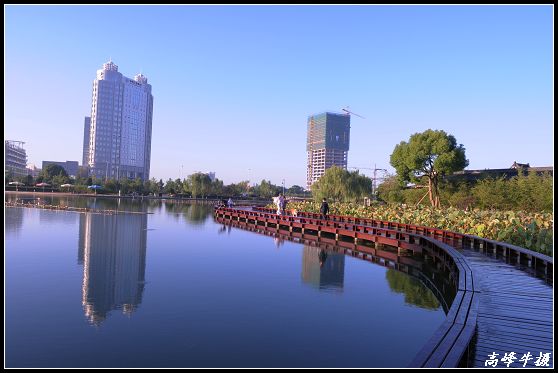 碧水蓝天，形影相随 摄影 高峰牛