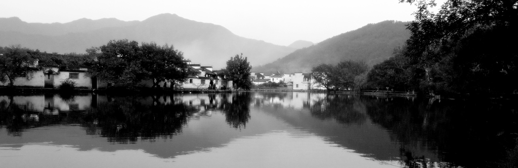 水墨宏村 摄影 夕阳_醉了