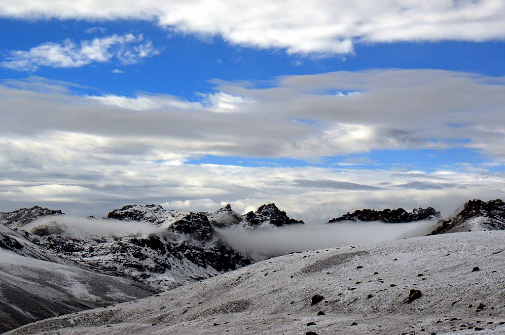 秋雪图 摄影 高原风景