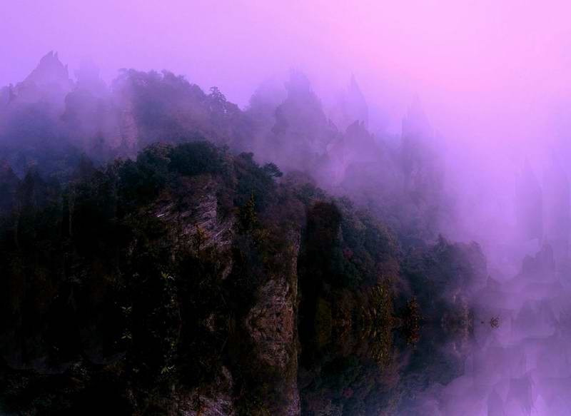 雾里赏山 摄影 牧童