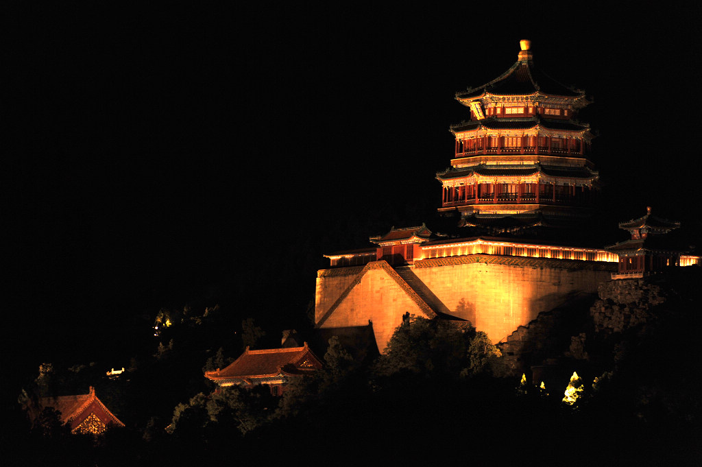 夜景《佛香阁》 摄影 随君