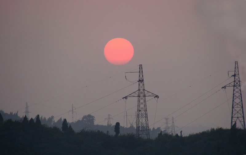 高山俯仰新视角.余家山巅看夕阳 摄影 黄先生