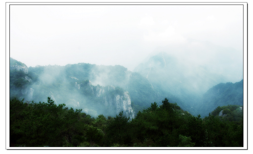 浓雾弥漫括苍山 摄影 千岛湖