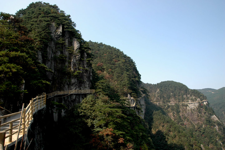 明月山青云栈道 摄影 十八排