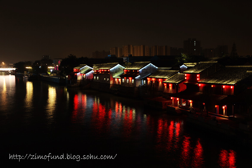 运河夜景 摄影 zimo