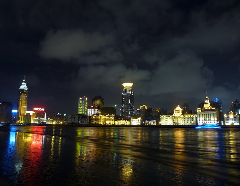 上海外滩夜景 摄影 日上