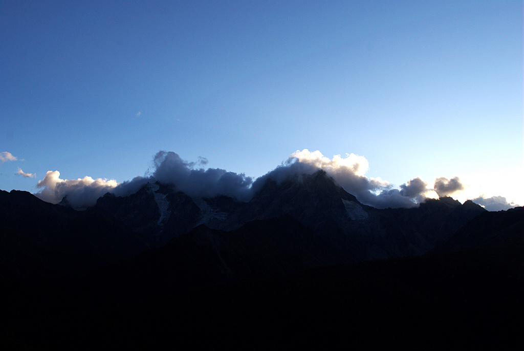 夕阳下的白马雪山 摄影 在天一方