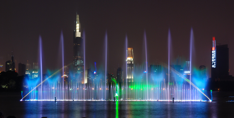 玄武湖的夜景 摄影 古典音乐123