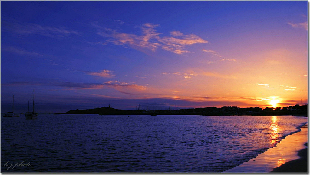 斜阳夕照半月湾 摄影 朋友别哭