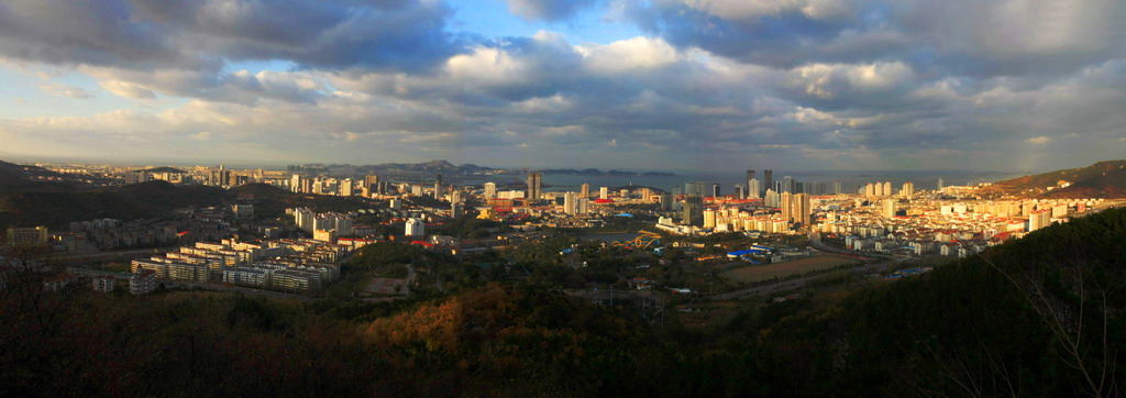 烟台风光（52）老城区全景 摄影 潜望镜002