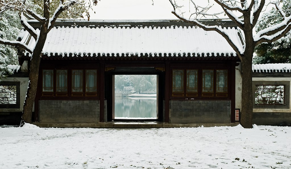 陶然亭雪景 摄影 相逢是歌