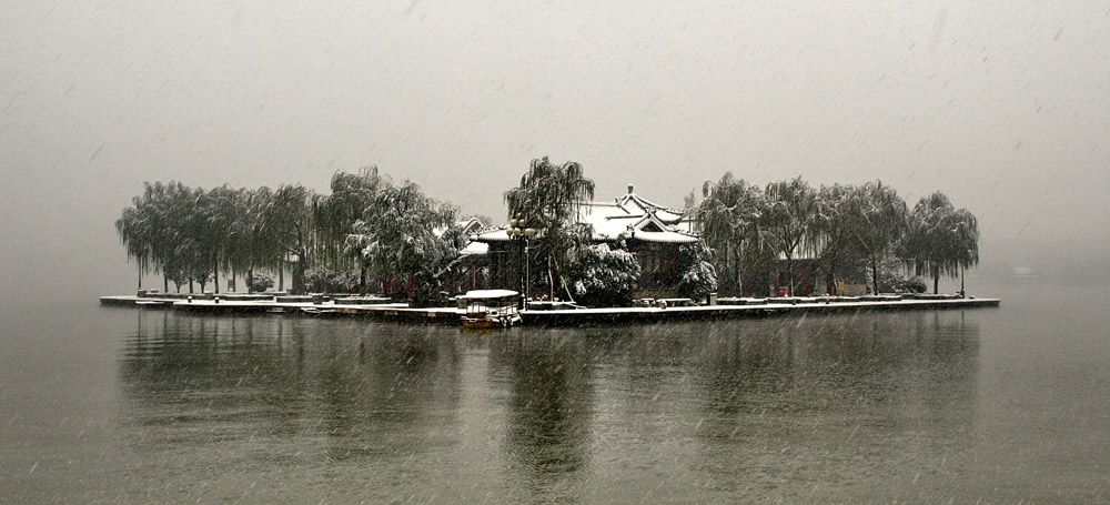 明湖雪景--风雪历下亭 摄影 泉城古月