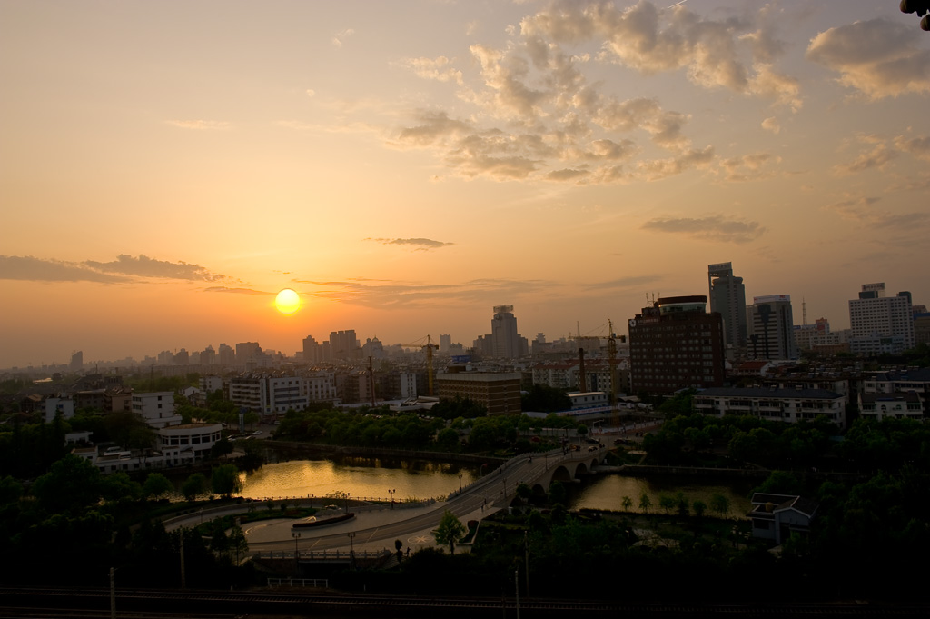 城市夕阳 摄影 老赵