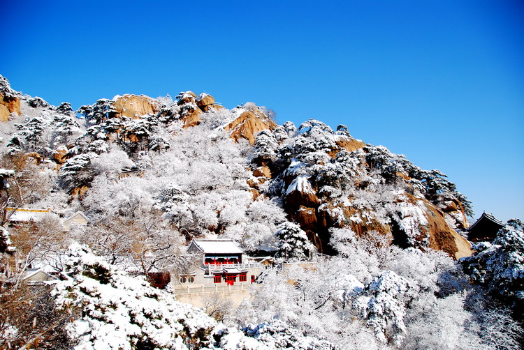 千山一步登天雪景 摄影 融秋