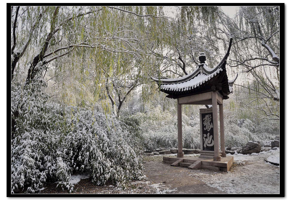 角亭迎雪 摄影 初级班