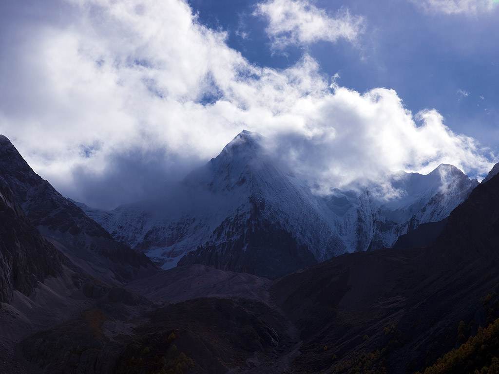 夏诺多吉雪山，5958m 摄影 huangxa