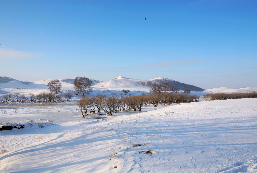 坝上雪景 摄影 一意孤行客