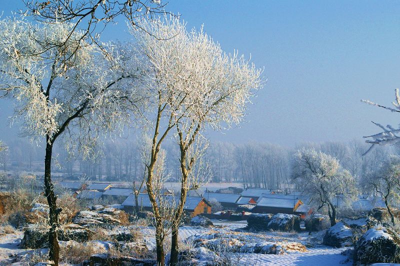 冬雪润乡村 摄影 万里秋风