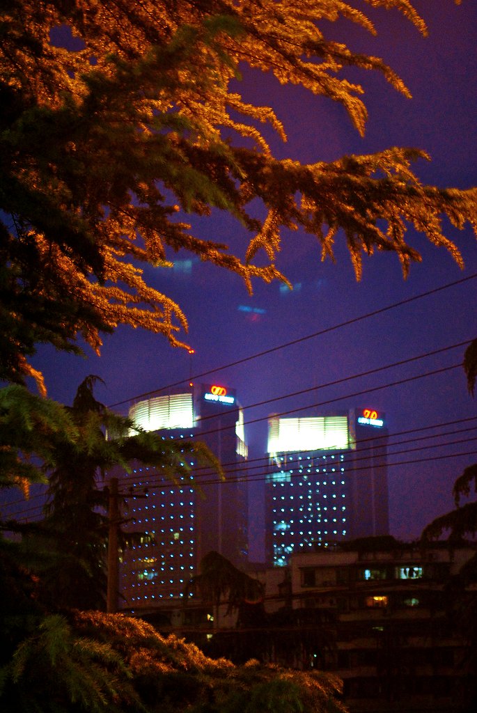 成都锦绣路夜景 摄影 游吟市界