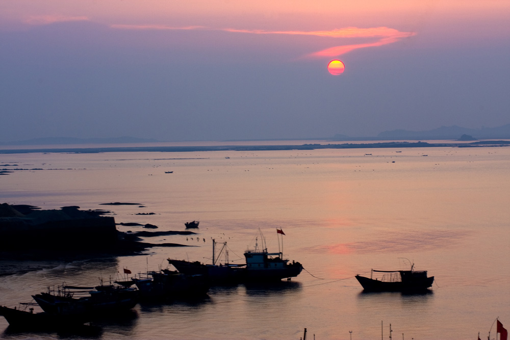 渔港夕照 摄影 追光