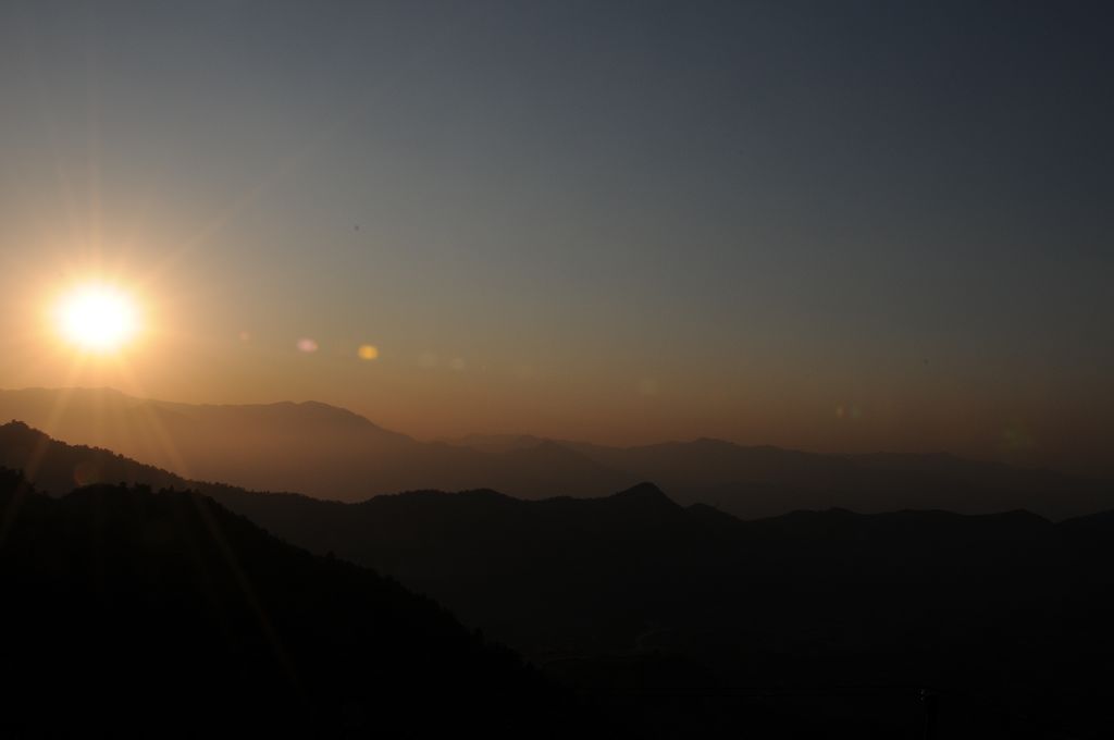 夕阳 摄影 风筝_k