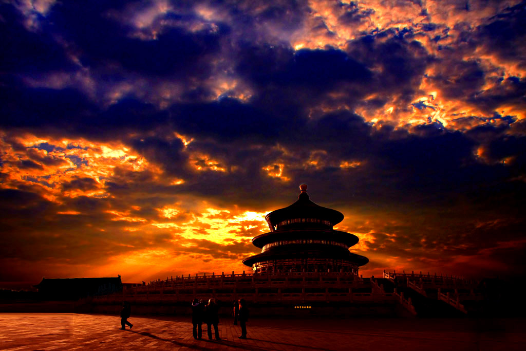 天坛祈年殿神光 摄影 习哈吉