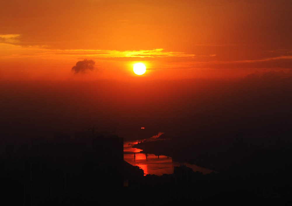 珠海——前山河落日 摄影 fanyang