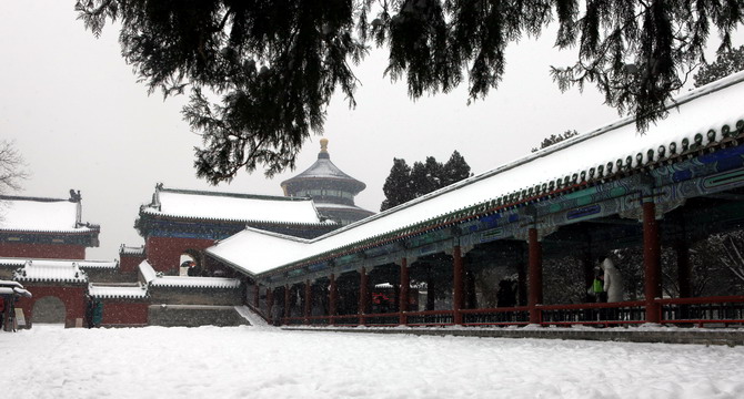 天坛雪景 摄影 哈哈孺子牛