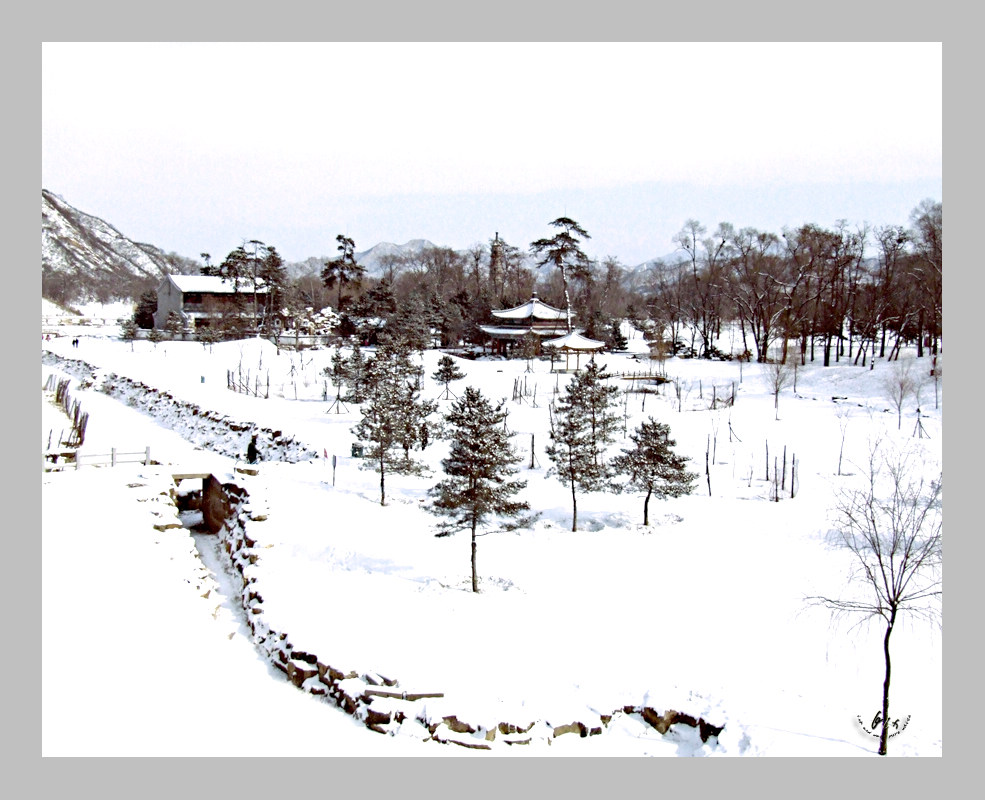 山庄雪韵（2） 摄影 水墨素洁