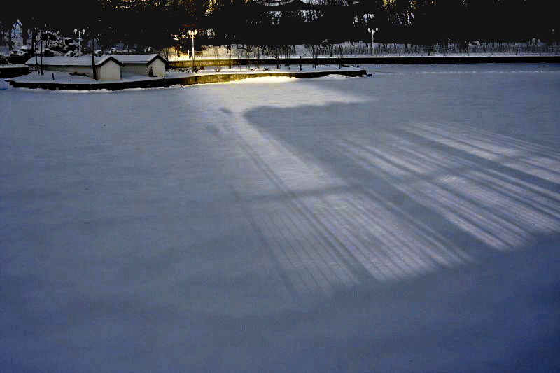 雪后斜阳 摄影 巴彦特拉