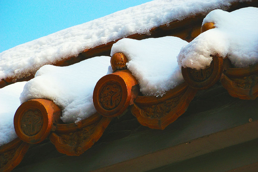 瓦上雪 摄影 鲁鲁黑土