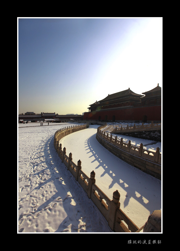 雪后故宫 摄影 朦胧的淡蓝