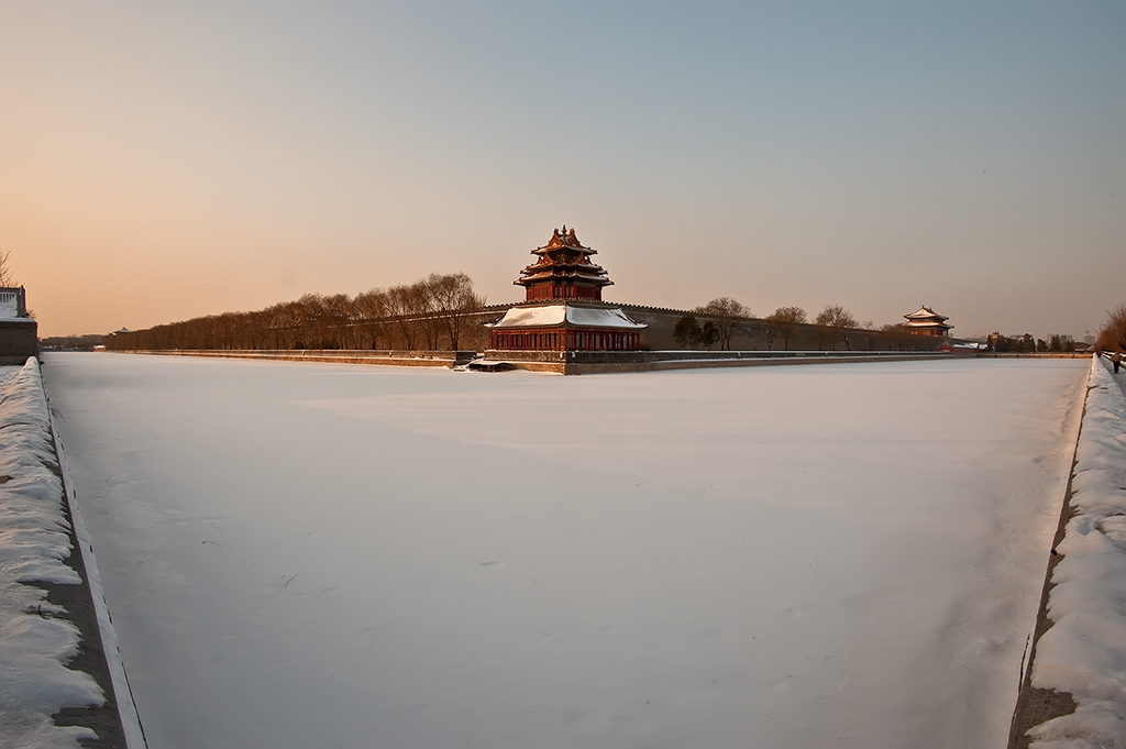 角楼雪景 摄影 毛歌