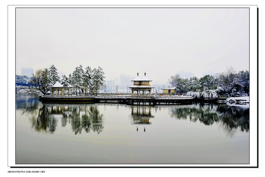 黄石市磁湖—2010雪景〈1〉 摄影 东方中华