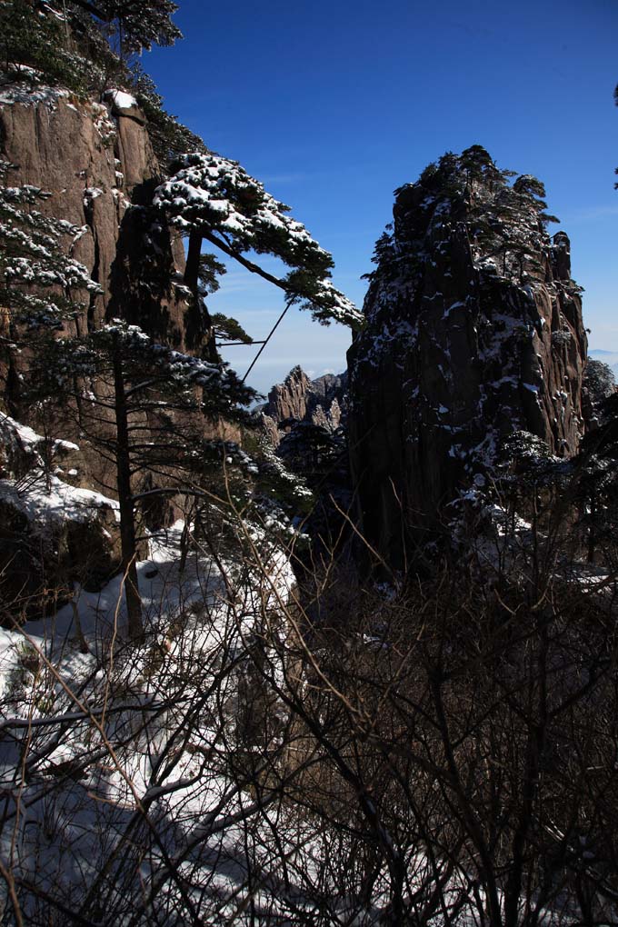 雪后黄山送 8 摄影 拐杖