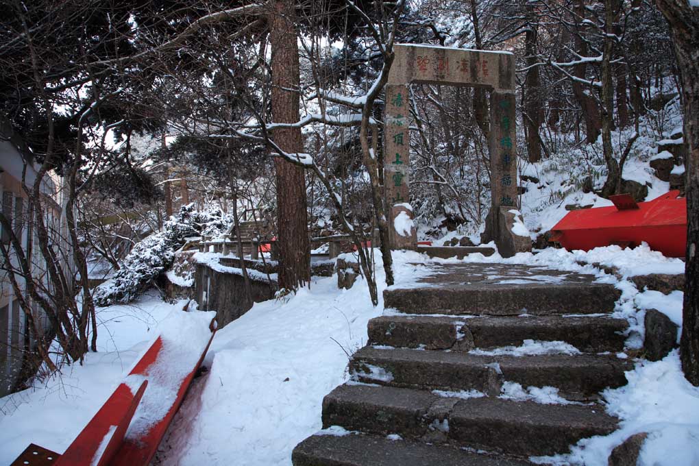 雪后黄山小景 5 摄影 拐杖