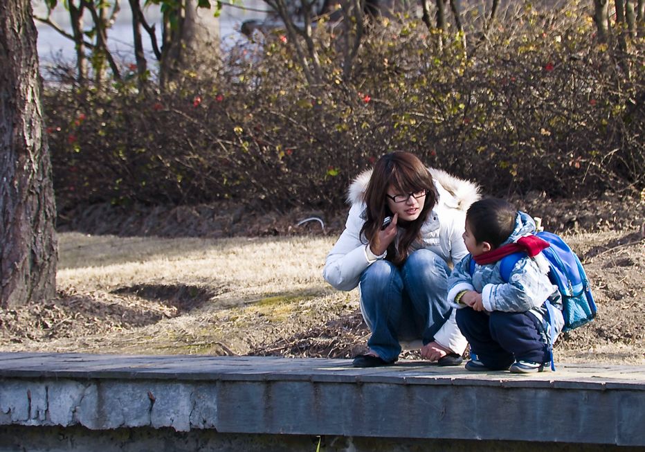 母子情深 摄影 百合清新