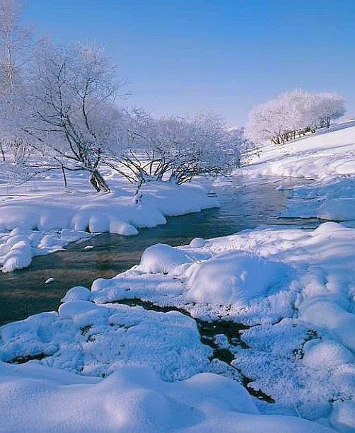 坝上冬雪 摄影 坝上人家